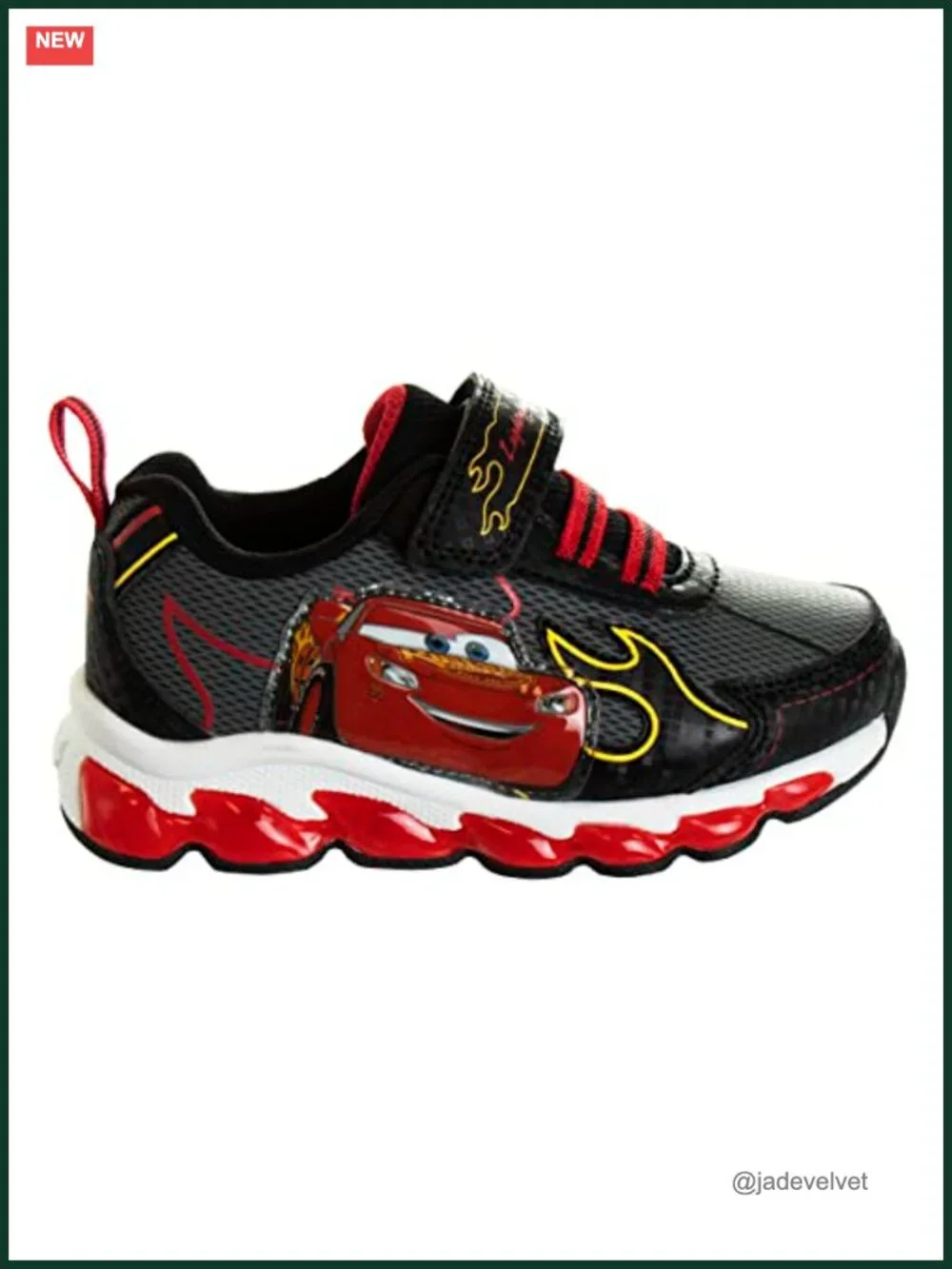 Lighted Sneaker with Hook & Loop Closure for Toddler Boys